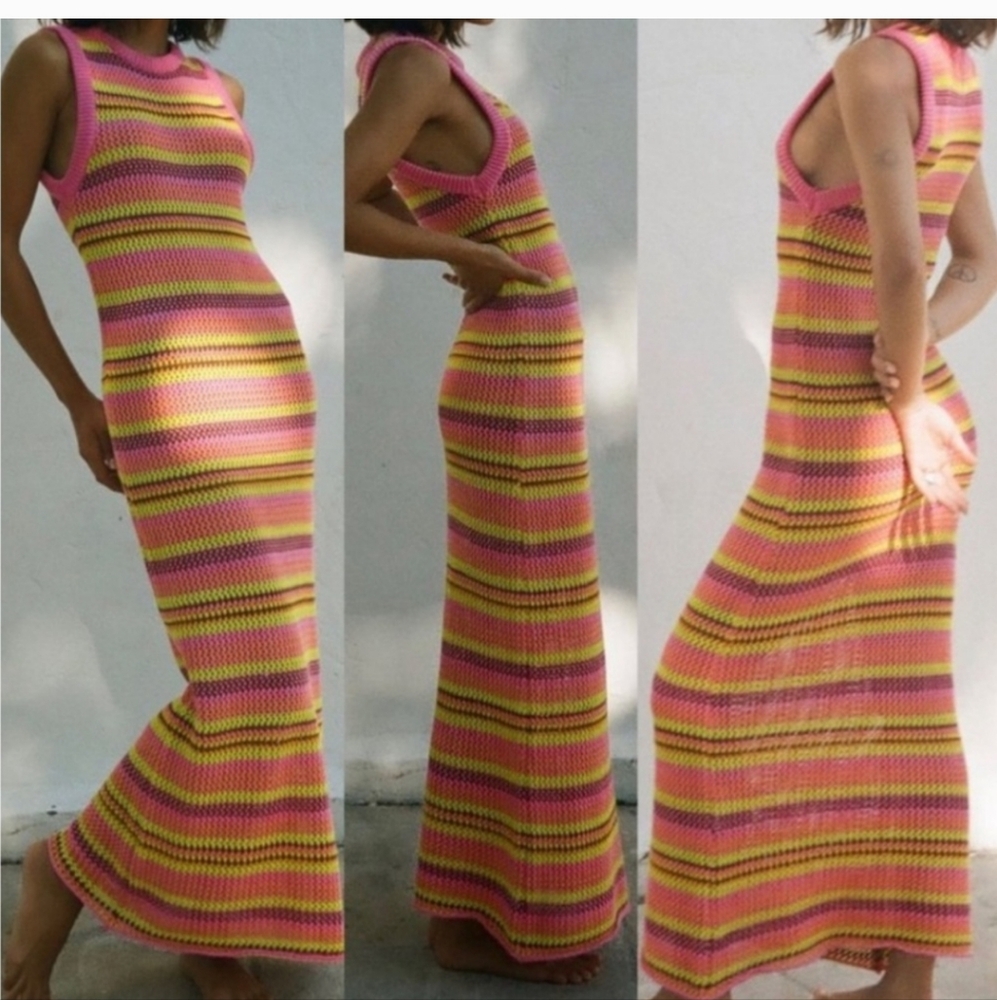 Zara Multi Coloured Knit Dress